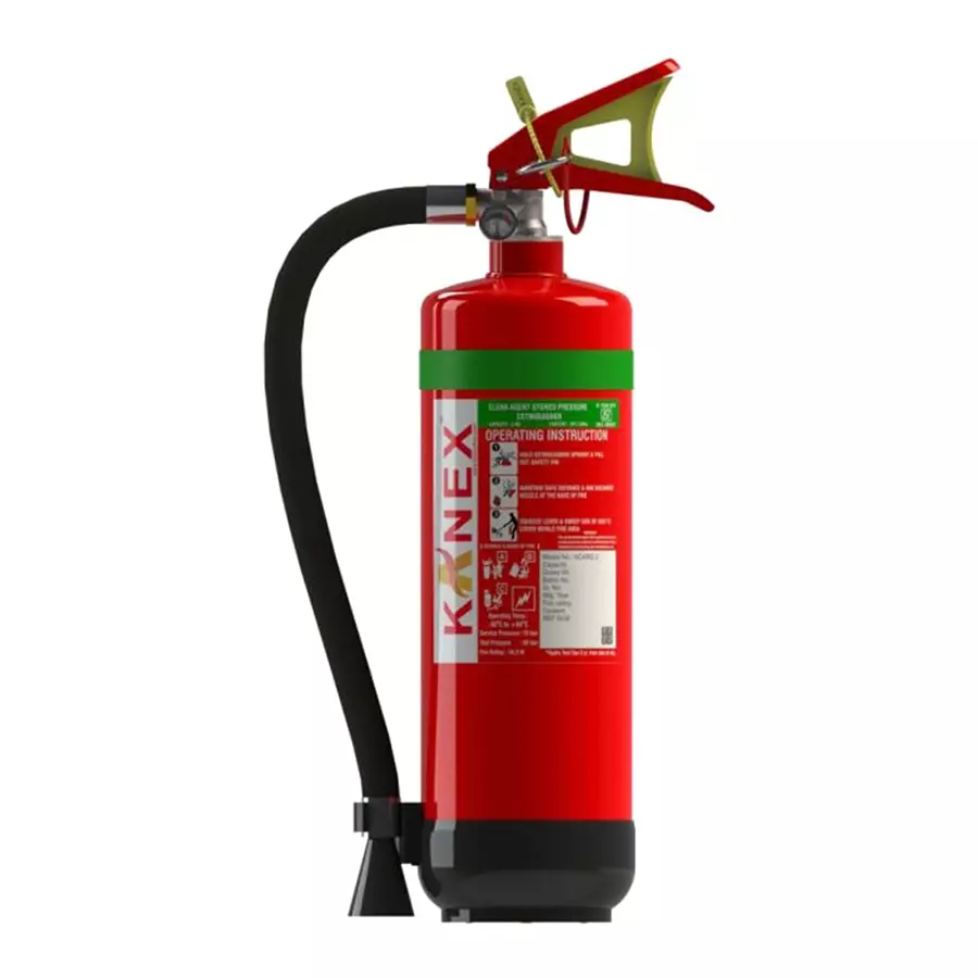 KANEX KCARQ-2KG CLEAN AGENT TYPE PORTABLE FIRE EXTINGUISHER.