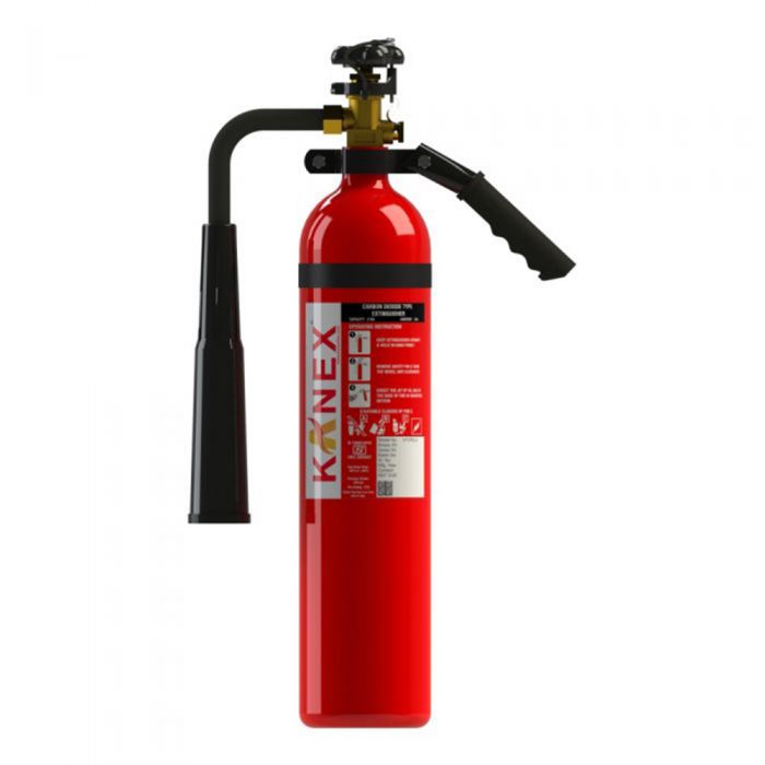 KANEX KFCRQ-2KG CO2 PORTABLE FIRE EXTINGUISHER.
