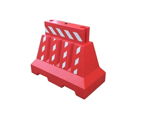 Water fillable Pyramid type barrier Shape L 1000 X H 800 X W 500 mm.