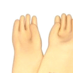ELECTRICAL RUBBER HAND GLOVES CLASS 00.